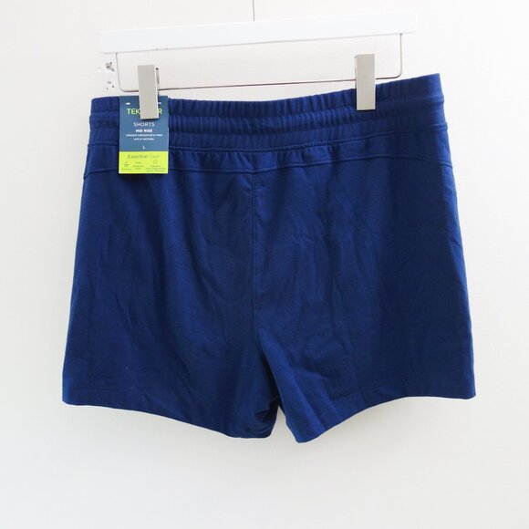 Tek Gear Women's Essential Mid Rise Athletic Shorts Navy (L) NWT! - Picture 3 of 7